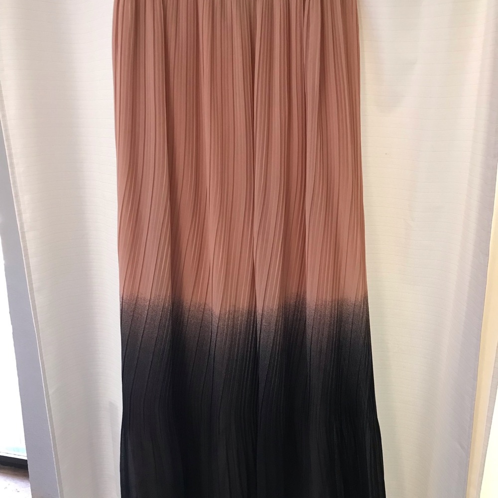 Ombré pink/black maxi skirt